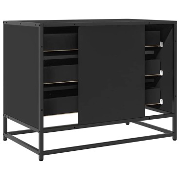 ντουλάπι συρταριών vidaXL Μαύρο 70x41x56cm Κατασκευασμένο ξύλο