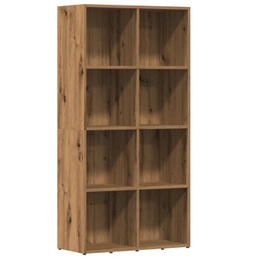 vidaXL Ντουλάπι βιβλίων Artisan Oak 66x30x130cm Κατασκευασμένο ξύλο 1 τεμ.