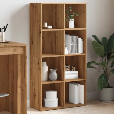 vidaXL Ντουλάπι βιβλίων Artisan Oak 66x30x130cm Κατασκευασμένο ξύλο 1 τεμ.