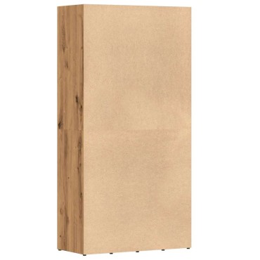 vidaXL Ντουλάπι βιβλίων Artisan Oak 66x30x130cm Κατασκευασμένο ξύλο 1 τεμ.