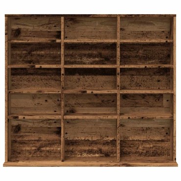 vidaXL Ντουλάπι CD Παλιό ξύλο 100x23x89,5cm Ξύλο μηχανικής κατασκευής 1 τεμ.