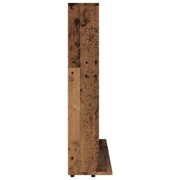 vidaXL Ντουλάπι CD Παλιό ξύλο 100x23x89,5cm Ξύλο μηχανικής κατασκευής 1 τεμ.