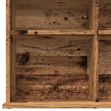 vidaXL Ντουλάπι CD Παλιό ξύλο 100x23x89,5cm Ξύλο μηχανικής κατασκευής 1 τεμ.