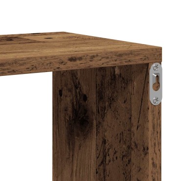 vidaXL Ράφι τοίχου Παλιό ξύλο 104x20x58,5cm Κατασκευασμένο ξύλο 1 τεμ.
