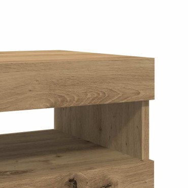 vidaXL σετ ντουλαπιών τηλεόρασης 2 τεμ. με φώτα LED Artisan Oak 60x35x40 cm