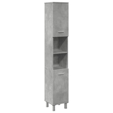vidaXL Στήλη Μπάνιου Γκρι του Σκυροδέματος 30x30x179cm Μοριοσανίδα 1 τεμ.