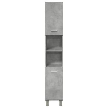 vidaXL Στήλη Μπάνιου Γκρι του Σκυροδέματος 30x30x179cm Μοριοσανίδα 1 τεμ.