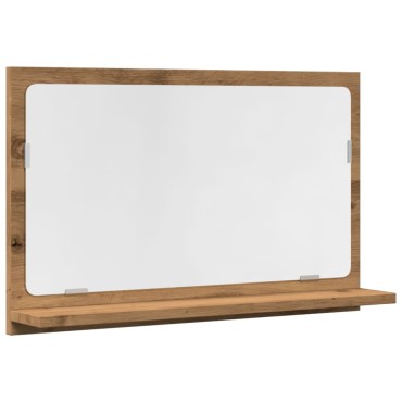 vidaXL Ντουλάπι καθρέφτη μπάνιου Artisan Oak Κατασκευασμένο ξύλο 60x11x37cm 1 τεμ.