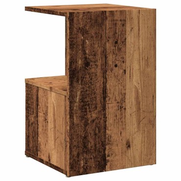 vidaXL κομοδίνο ντουλάπι παλιό ξύλο 35x35x55cm κατασκευασμένο ξύλο 1 τεμ.