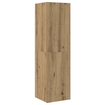 vidaXL Ντουλάπι τηλεόρασης Artisan Oak 30,5x30x110cm Ξύλινη κατασκευή