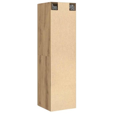vidaXL Ντουλάπι τηλεόρασης Artisan Oak 30,5x30x110cm Ξύλινη κατασκευή
