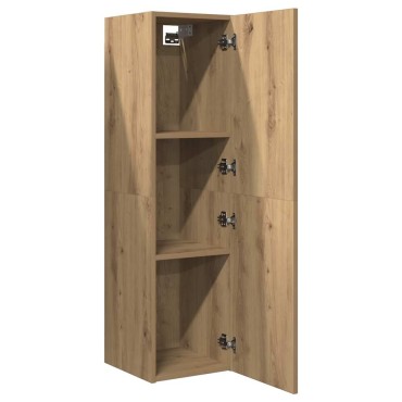 vidaXL Ντουλάπι τηλεόρασης Artisan Oak 30,5x30x110cm Ξύλινη κατασκευή