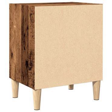 vidaXL ντουλάπι κομοδίνου Παλιό ξύλο 40x30x50cm Κατασκευασμένο ξύλο 1 τεμ.