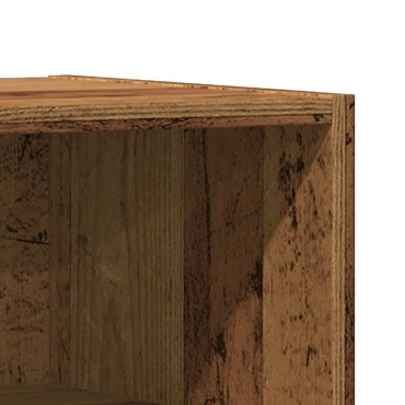 vidaXL ντουλάπι κομοδίνου Παλιό ξύλο 40x30x50cm Κατασκευασμένο ξύλο 1 τεμ.