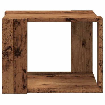 vidaXL Τραπεζάκι σαλονιού Παλιό ξύλο 40x40x30cm Κατασκευασμένο ξύλο 1 τεμ.