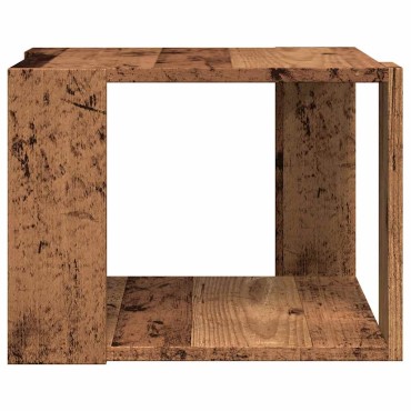 vidaXL Τραπεζάκι σαλονιού Παλιό ξύλο 40x40x30cm Κατασκευασμένο ξύλο 1 τεμ.