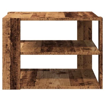vidaXL Τραπεζάκι σαλονιού Παλιό ξύλο 58x58x40cm Κατασκευασμένο ξύλο 1 τεμ.