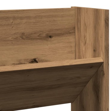 vidaXL Ντουλάπι παπουτσιών τοίχου Artisan Oak Κατασκευασμένο ξύλο 80x18x90 cm