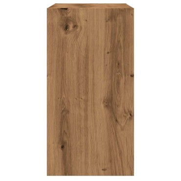 vidaXL Side Table Artisan Oak 50x26x50cm Κατασκευασμένο ξύλο