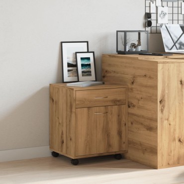 vidaXL Τροχήλατο ντουλάπι Artisan Oak 45x38x54cm Κατασκευασμένο ξύλο