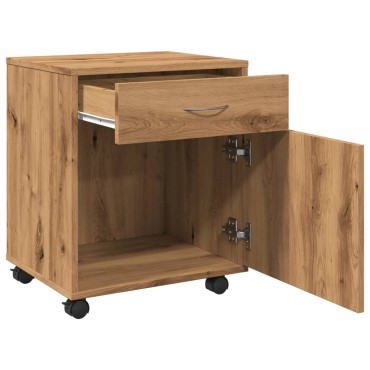 vidaXL Τροχήλατο ντουλάπι Artisan Oak 45x38x54cm Κατασκευασμένο ξύλο