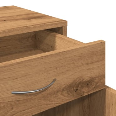 vidaXL Τροχήλατο ντουλάπι Artisan Oak 45x38x54cm Κατασκευασμένο ξύλο