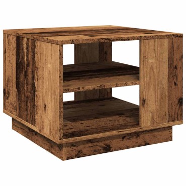 vidaXL Τραπεζάκι σαλονιού Παλιό ξύλο 55x55x42cm Κατασκευασμένο ξύλο 1 τεμ.