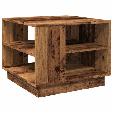 vidaXL Τραπεζάκι σαλονιού Παλιό ξύλο 55x55x42cm Κατασκευασμένο ξύλο 1 τεμ.