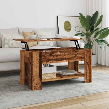 vidaXL Τραπεζάκι σαλονιού Παλιό ξύλο 101x49x52cm Κατασκευασμένο ξύλο 1 τεμ.
