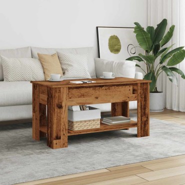 vidaXL Τραπεζάκι σαλονιού Παλιό ξύλο 101x49x52cm Κατασκευασμένο ξύλο 1 τεμ.