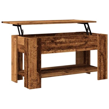 vidaXL Τραπεζάκι σαλονιού Παλιό ξύλο 101x49x52cm Κατασκευασμένο ξύλο 1 τεμ.