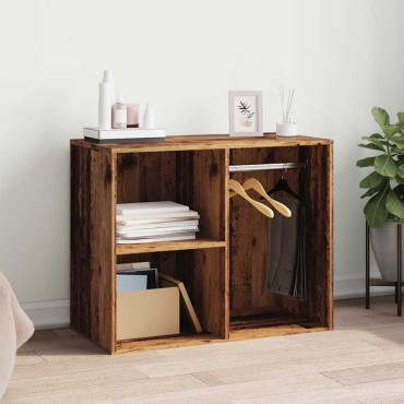 vidaXL Ντουλάπι ντύσιμο Παλιό ξύλο 80x40x65cm Κατασκευασμένο ξύλο 1 τεμ.