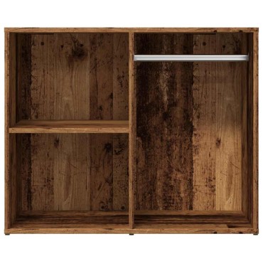 vidaXL Ντουλάπι ντύσιμο Παλιό ξύλο 80x40x65cm Κατασκευασμένο ξύλο 1 τεμ.
