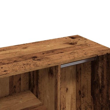 vidaXL Ντουλάπι ντύσιμο Παλιό ξύλο 80x40x65cm Κατασκευασμένο ξύλο 1 τεμ.