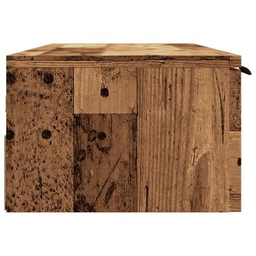 ντουλάπι τοίχου vidaXL Παλιό ξύλο 102x30x20cm Κατασκευασμένο ξύλο 1 τεμ.