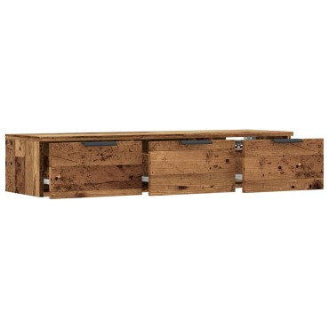 ντουλάπι τοίχου vidaXL Παλιό ξύλο 102x30x20cm Κατασκευασμένο ξύλο 1 τεμ.