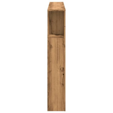 vidaXL LED κεφαλάρι Artisan Oak 140x18,5x103,5cm Κατασκευασμένο ξύλο