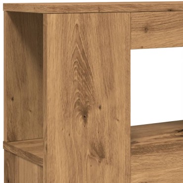 vidaXL LED κεφαλάρι Artisan Oak 140x18,5x103,5cm Κατασκευασμένο ξύλο