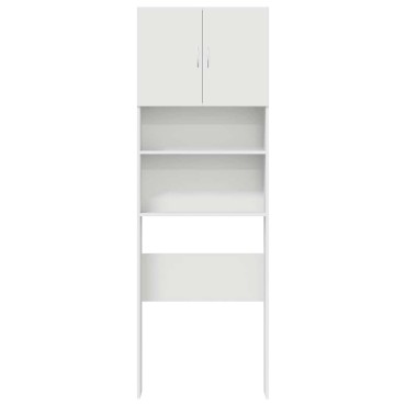 vidaXL Ντουλάπι πλυντηρίου ρούχων Λευκό 64x24x190 cm Ξύλινη κατασκευή