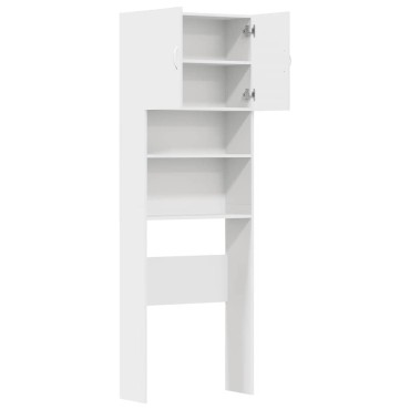 vidaXL Ντουλάπι πλυντηρίου ρούχων Λευκό 64x24x190 cm Ξύλινη κατασκευή