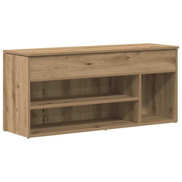 Πάγκος παπουτσιών vidaXL Artisan Oak 102x30,5x45cm Κατασκευασμένο ξύλο