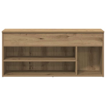 Πάγκος παπουτσιών vidaXL Artisan Oak 102x30,5x45cm Κατασκευασμένο ξύλο