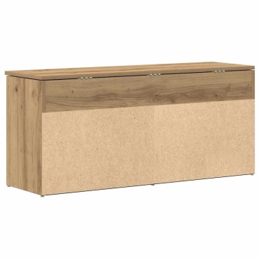Πάγκος παπουτσιών vidaXL Artisan Oak 102x30,5x45cm Κατασκευασμένο ξύλο