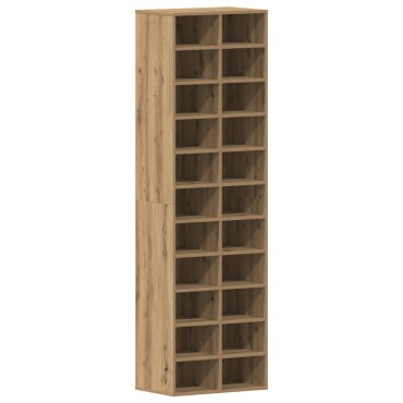 vidaXL Ντουλάπι παπουτσιών Artisan Oak 54x34x183cm Κατασκευασμένο ξύλο