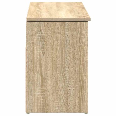 Πάγκος παπουτσιών vidaXL Sonoma Oak 102x30,5x45cm Κατασκευασμένο ξύλο