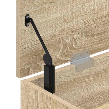 Πάγκος παπουτσιών vidaXL Sonoma Oak 102x30,5x45cm Κατασκευασμένο ξύλο
