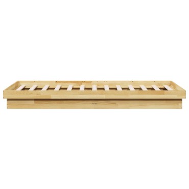 vidaXL Πλαίσιο κρεβατιού χωρίς στρώμα 80x200 cm Ξύλο μασίφ δρυός