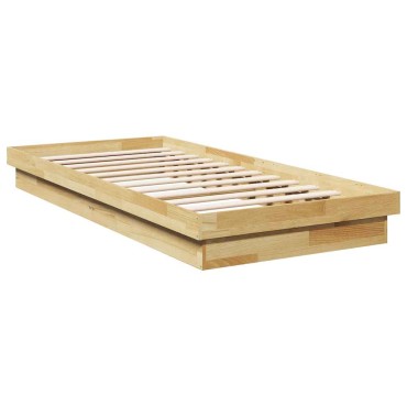 vidaXL Πλαίσιο κρεβατιού χωρίς στρώμα 80x200 cm Ξύλο μασίφ δρυός