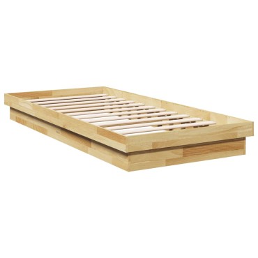 vidaXL Πλαίσιο κρεβατιού χωρίς στρώμα 80x200 cm Ξύλο μασίφ δρυός