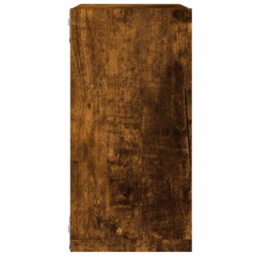 vidaXL Ράφια κύβων τοίχου 2 τεμ. καπνιστή δρυς 30x15x30cm
